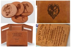 laser engraving leather